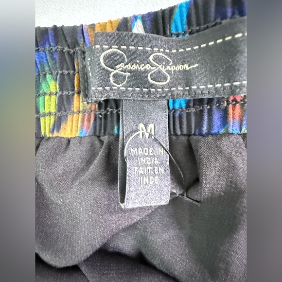 Jessica Simpson Vibrant Boho Womens Medium Elastic Waist Flowy Lightweight - Picture 2 of 4